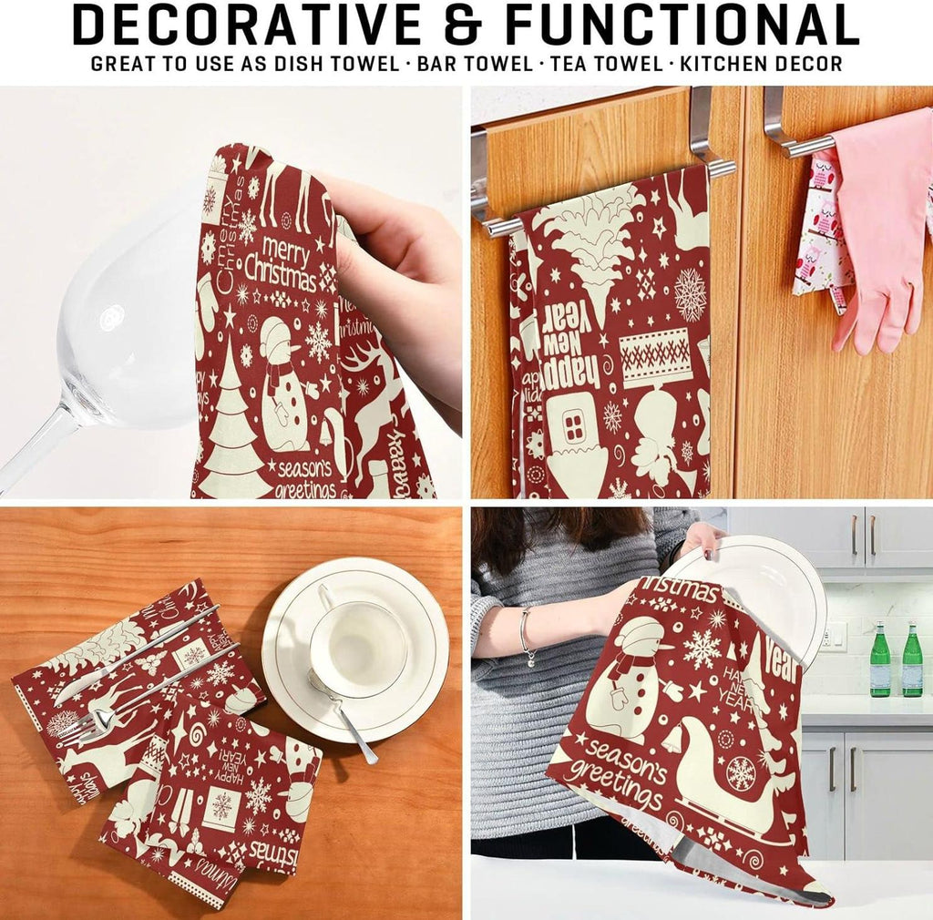 6pcs Kitchen Dish Towel Set, 18"x28" X812657