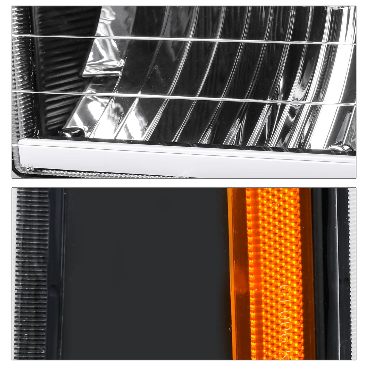 Replacement LED Tube Headlights Assembly Set for Chevy C1500/C2500/C3500/K1500/K2500/K3500 Suburban A38626