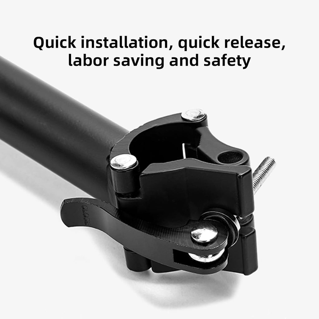 Bike Rear Rack with Basket, 165 LB Load, Aluminum Alloy, Quick Release, Pack of 2 E5206