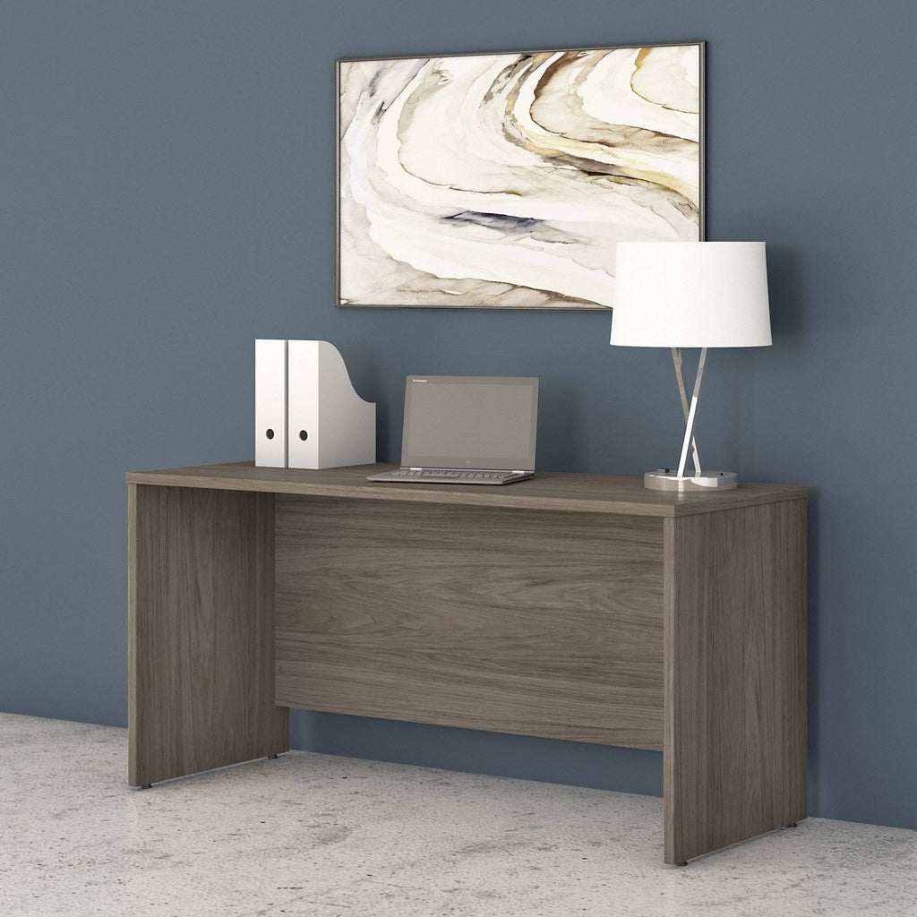 Modern Hickory Credenza Desk R8375