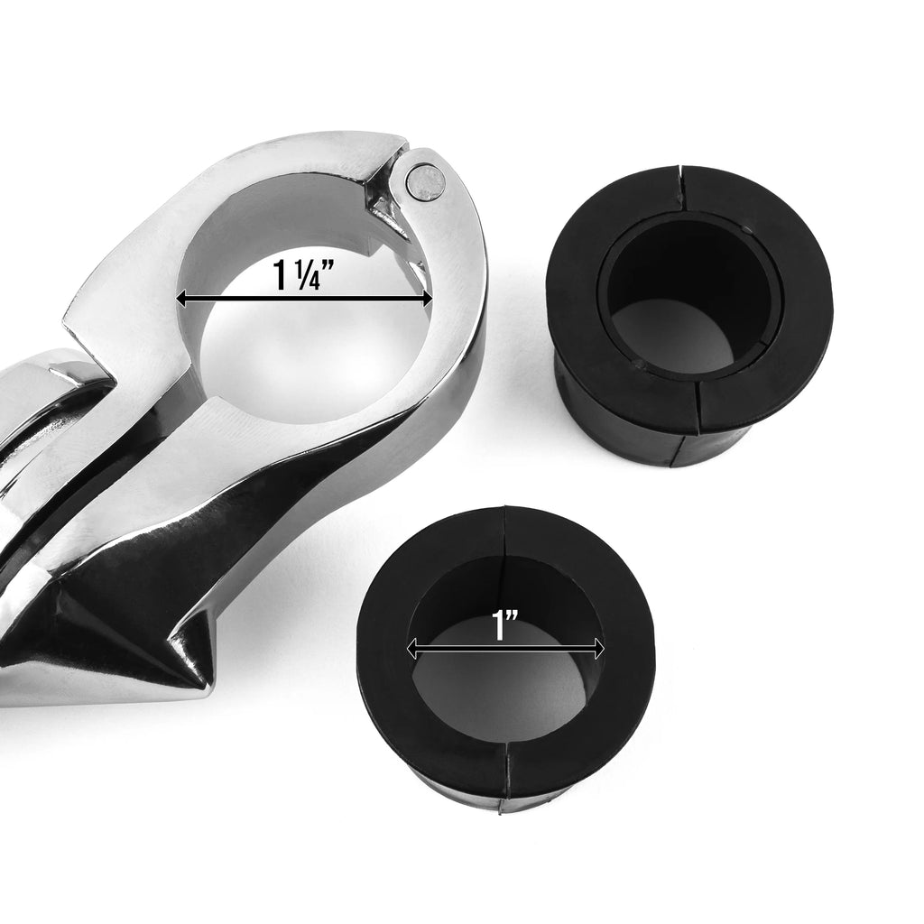 Chrome Angled Adjustable Highway Foot Peg Mounting Kit, 1 Pair U82183