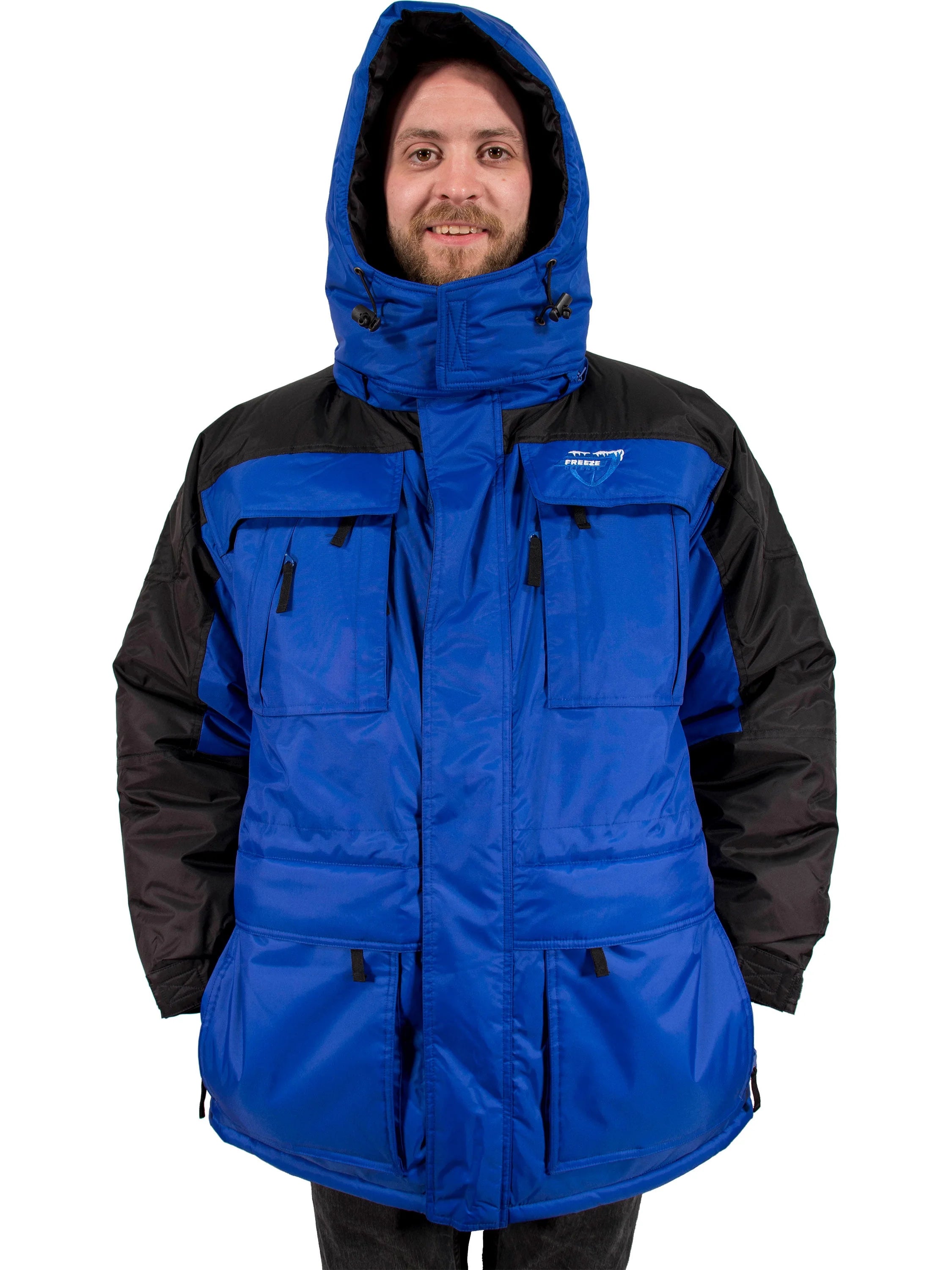 3in1 Winter Jacket Coat Parka & Vest (4XL, Blue) F935730