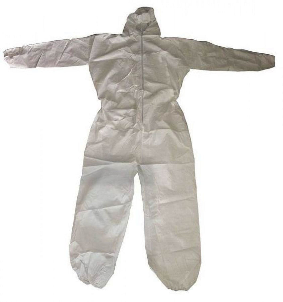 White 3XL Elastic Hooded Coveralls J394320