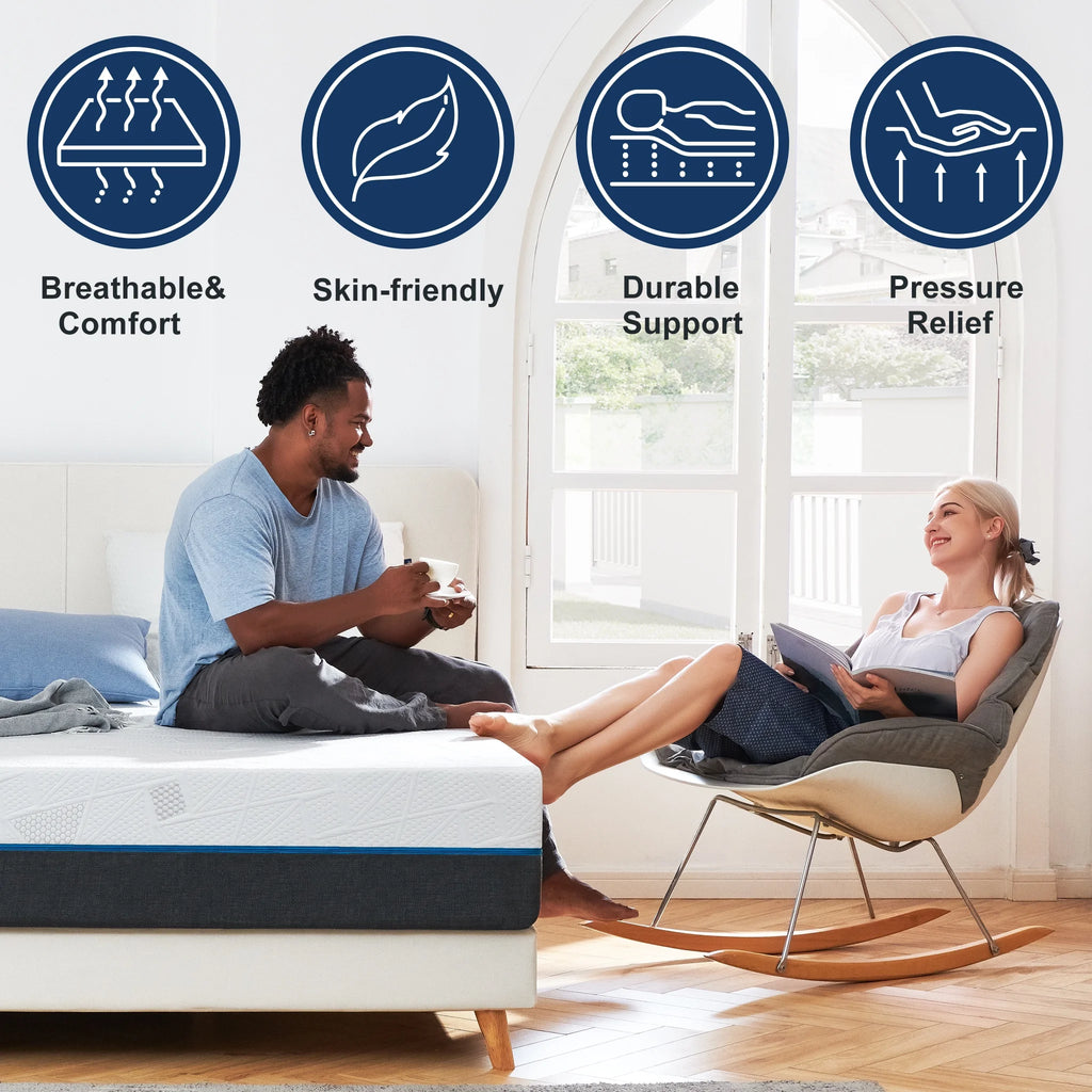 10" Full Size Memory Foam Mattress in a Box L947490