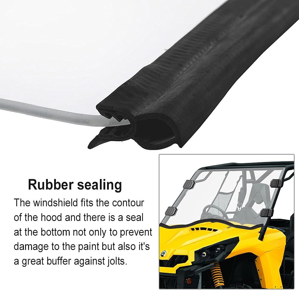 Clear Full Windshield for Can-Am Commander UTV X27021