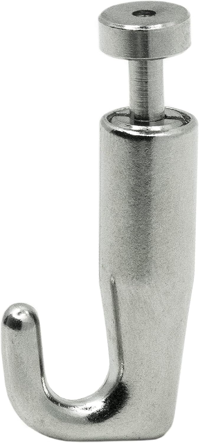 Adjustable Hooks for Gallery Picture Hanging System fits 2.0mm Steel Cables - 10 Pack T6777
