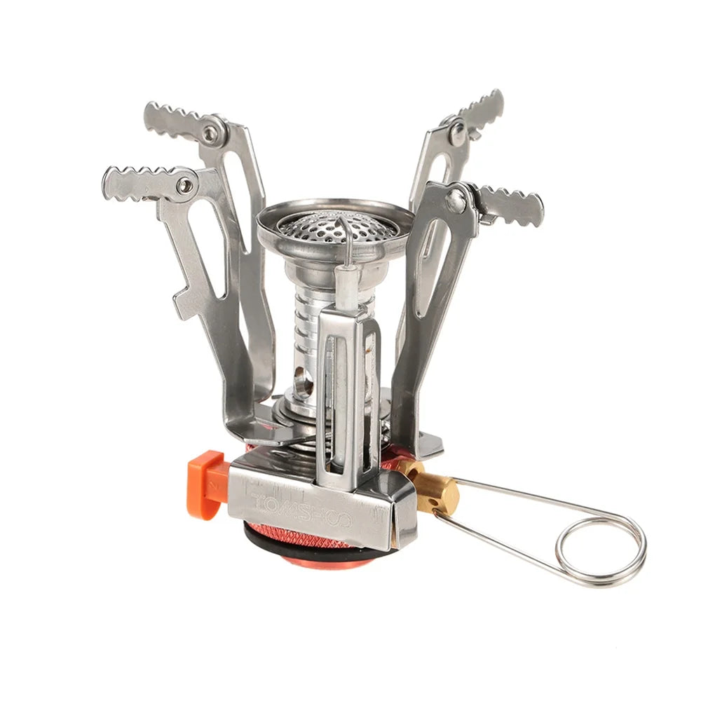 Camping Cookware Set with Piezoelectric Ignition Stove R3904