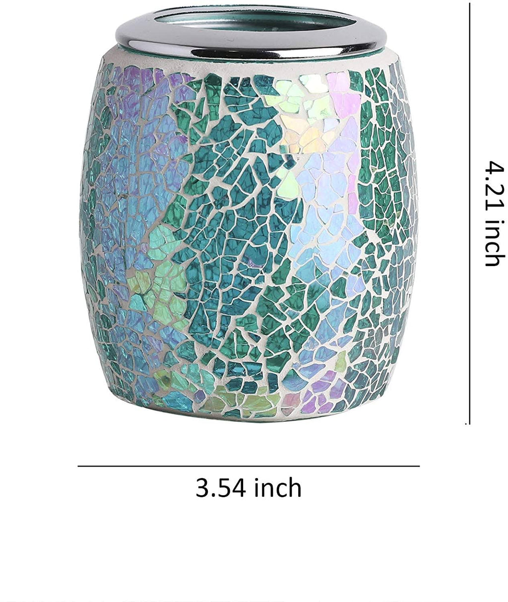 4-Pieces Bathroom Accessory Set Mosaic Glass Lotion Tray P78068