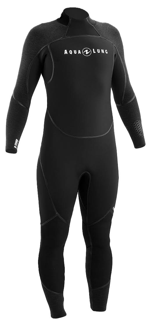 Grey/Blue 5mm Men LS Wetsuit X926592