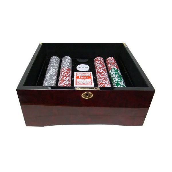 1,000ct. 14g Poker Chip Set in Aluminum Metal Carry Case S49617
