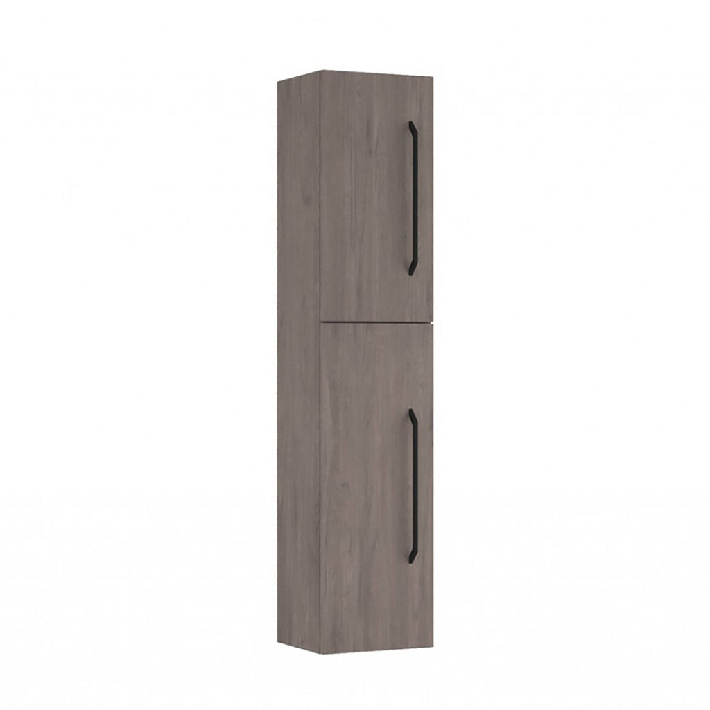 Grey Oak Wood Column Cabinet H202
