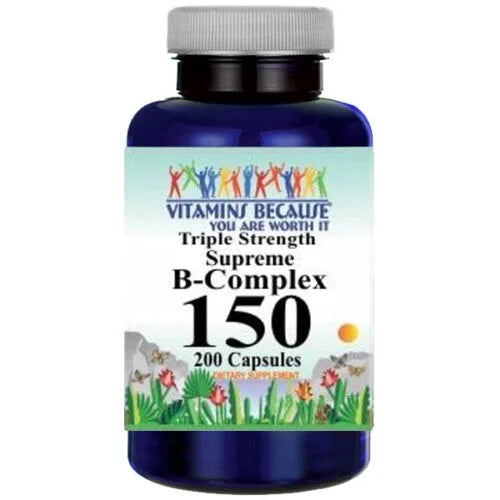 Triple Strength Vitamin B Complex 200 Capsules A80487