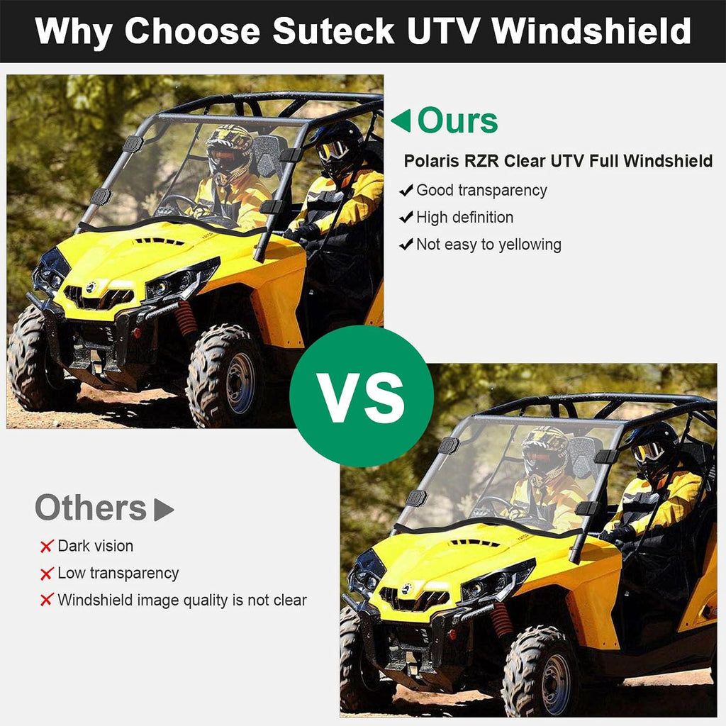 Clear Full Windshield for Can-Am Commander UTV X27021