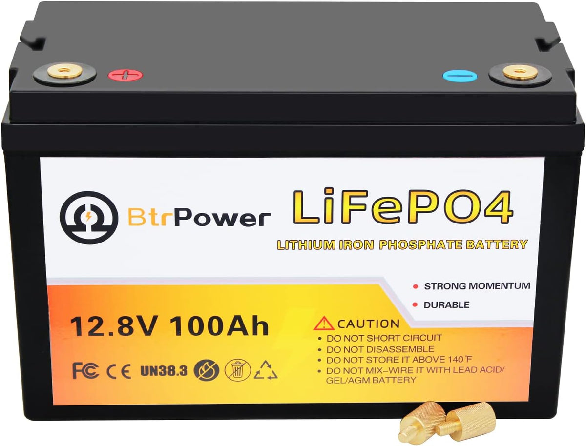 12V 50Ah LiFePO4 Deep Cycle Battery with 50A BMS F2565
