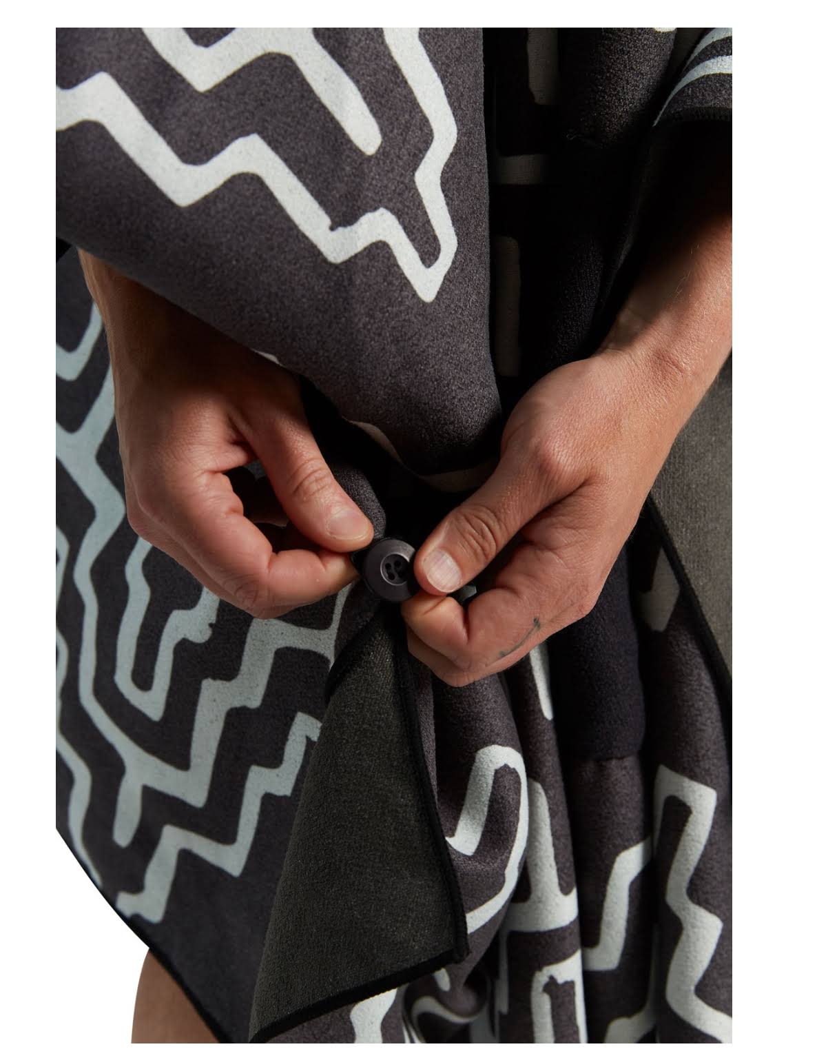Teton Black Poncho Towel M746333