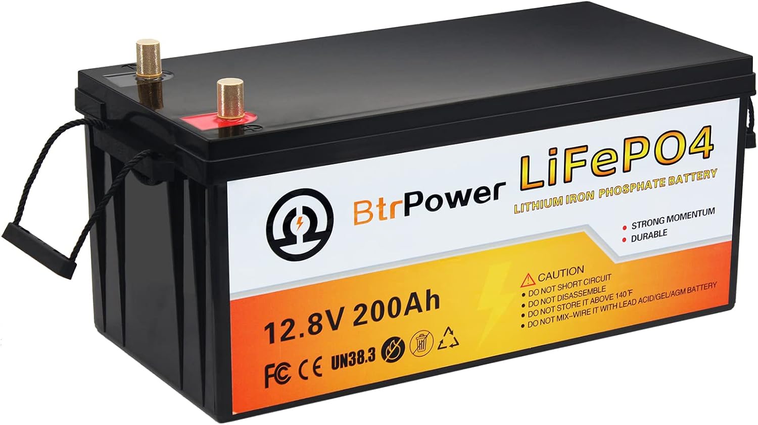 12V 50Ah LiFePO4 Deep Cycle Battery with 50A BMS F2565