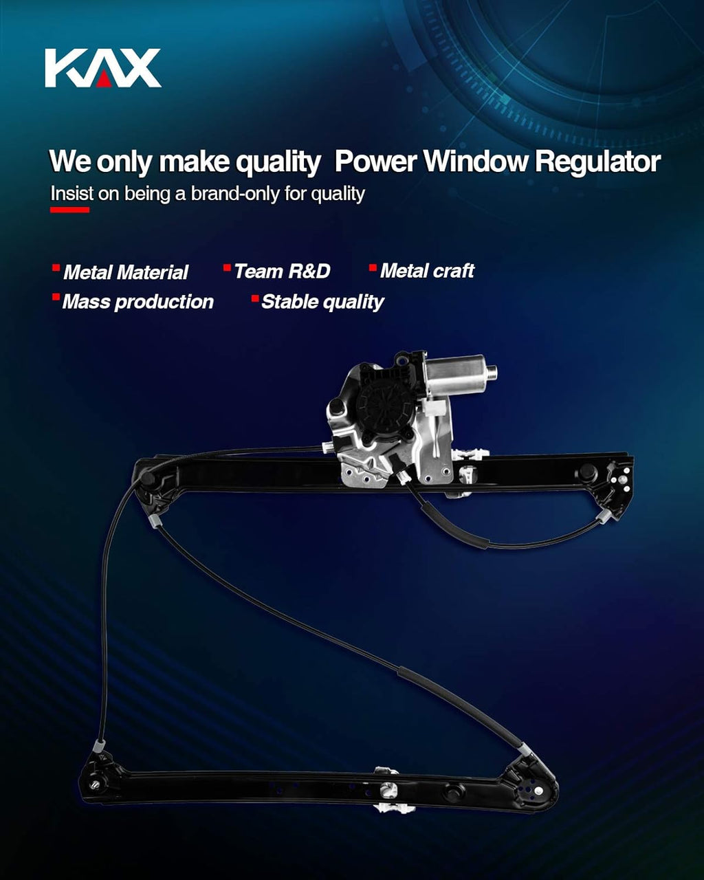 Power Window Regulator and Motor Assembly Front Left Driver Side Pack of 2 G1262