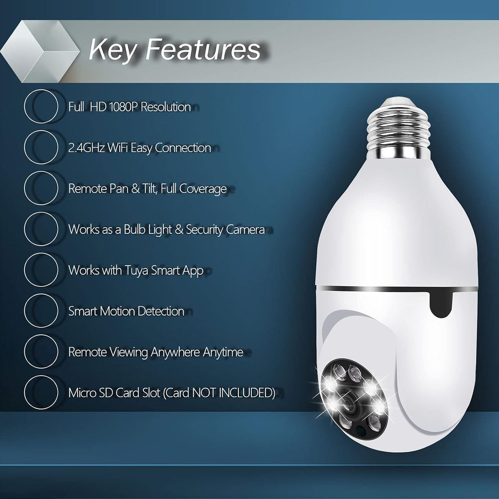 Wireless Wi-Fi Security Camera with Motion Detection and Night Vision Y12592