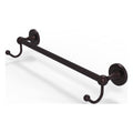 Antique Bronze Towel Bar with Integrated Hooks Y344