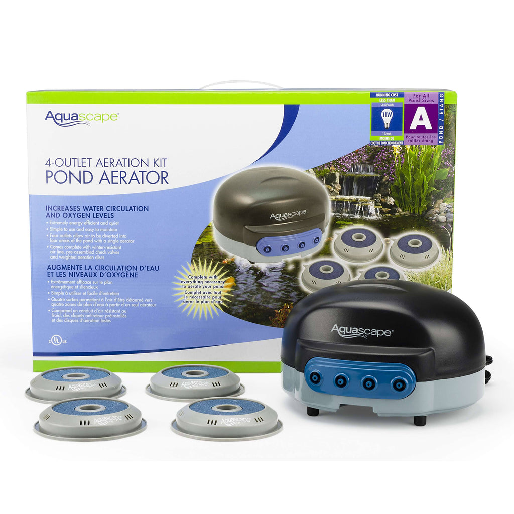 4 Outlet Pond Water Aerator Air Pump Kit Q71821