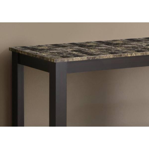 Cappuccino Rectangle Console Table with Storage P604285