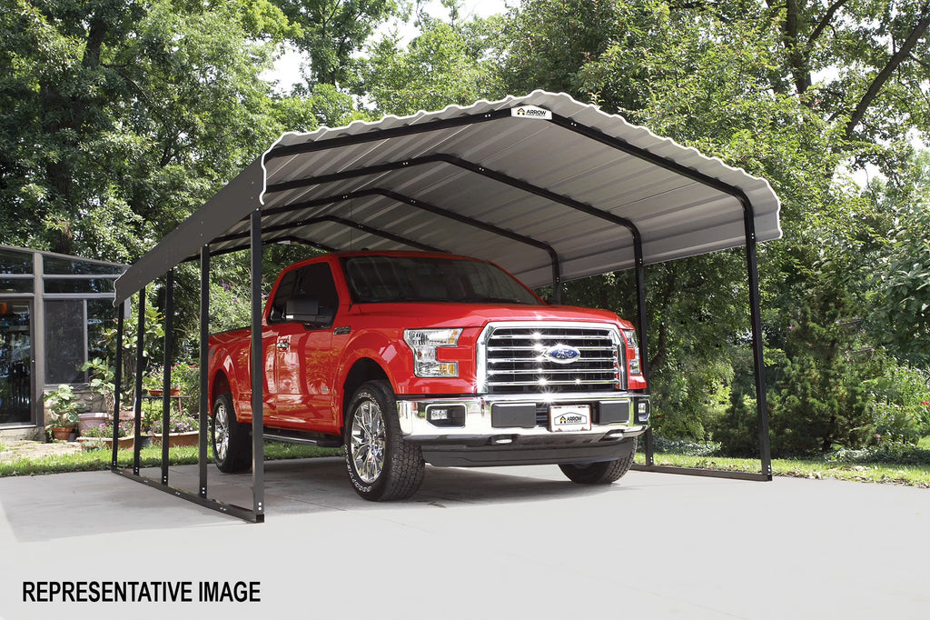 Galvanized Steel Carport 12 x 24 x 7 ft. A8441