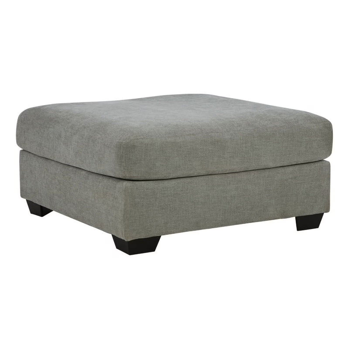 Gray & Black Fabric Oversized Accent Ottoman E3685
