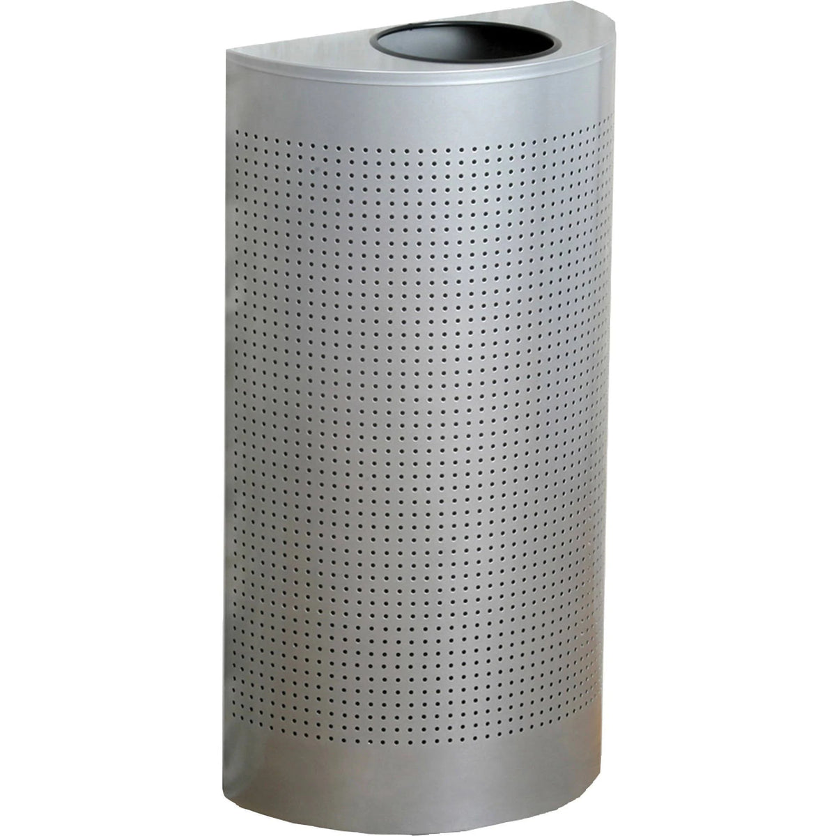 Metallic Half Round Waste Receptacle F321