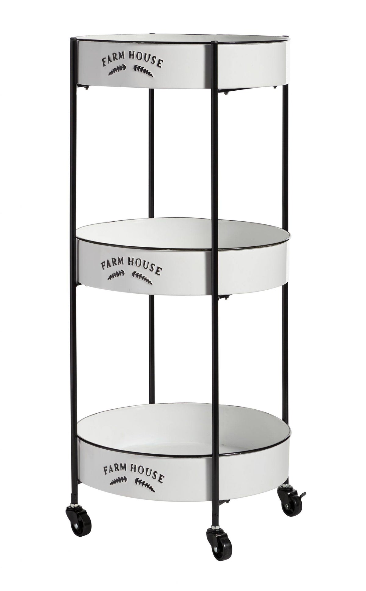 White Metal Storage Cart C732