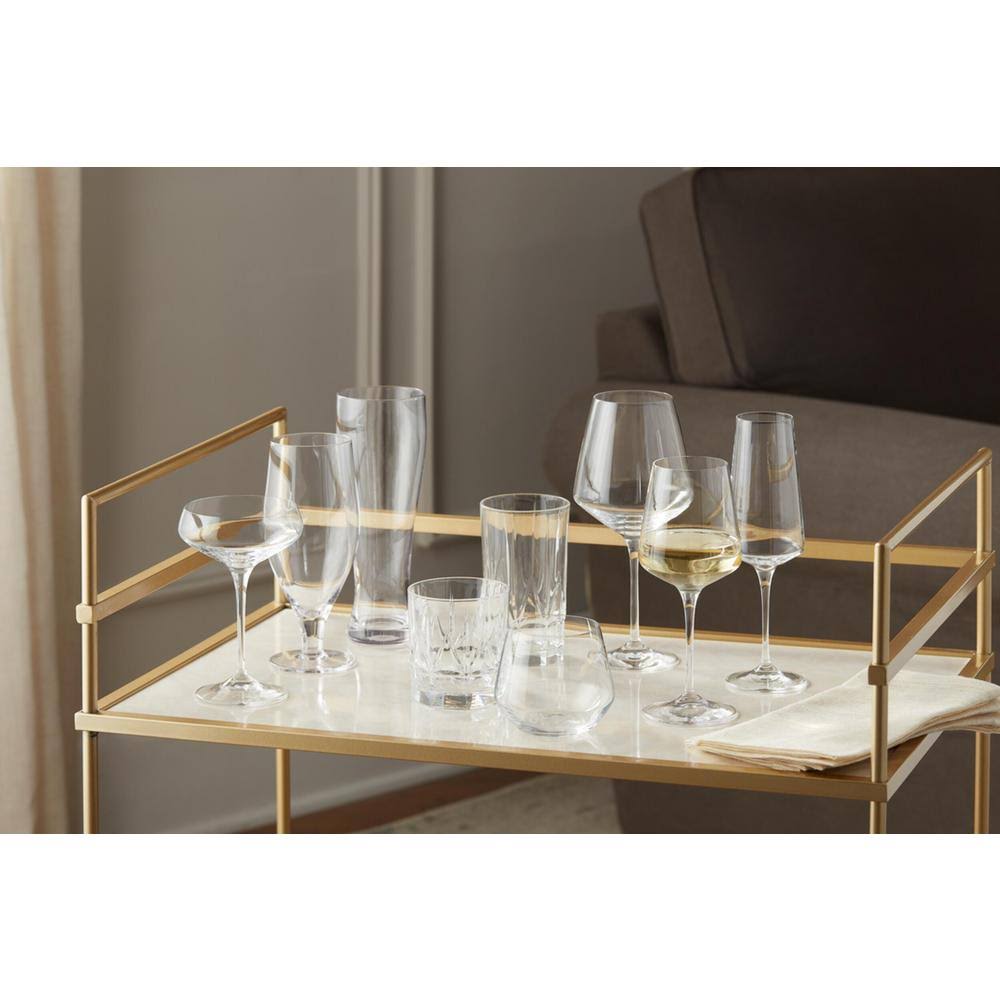15.5 fl. oz. Lead-Free Crystal White Wine Glasses Set of 8 B391936