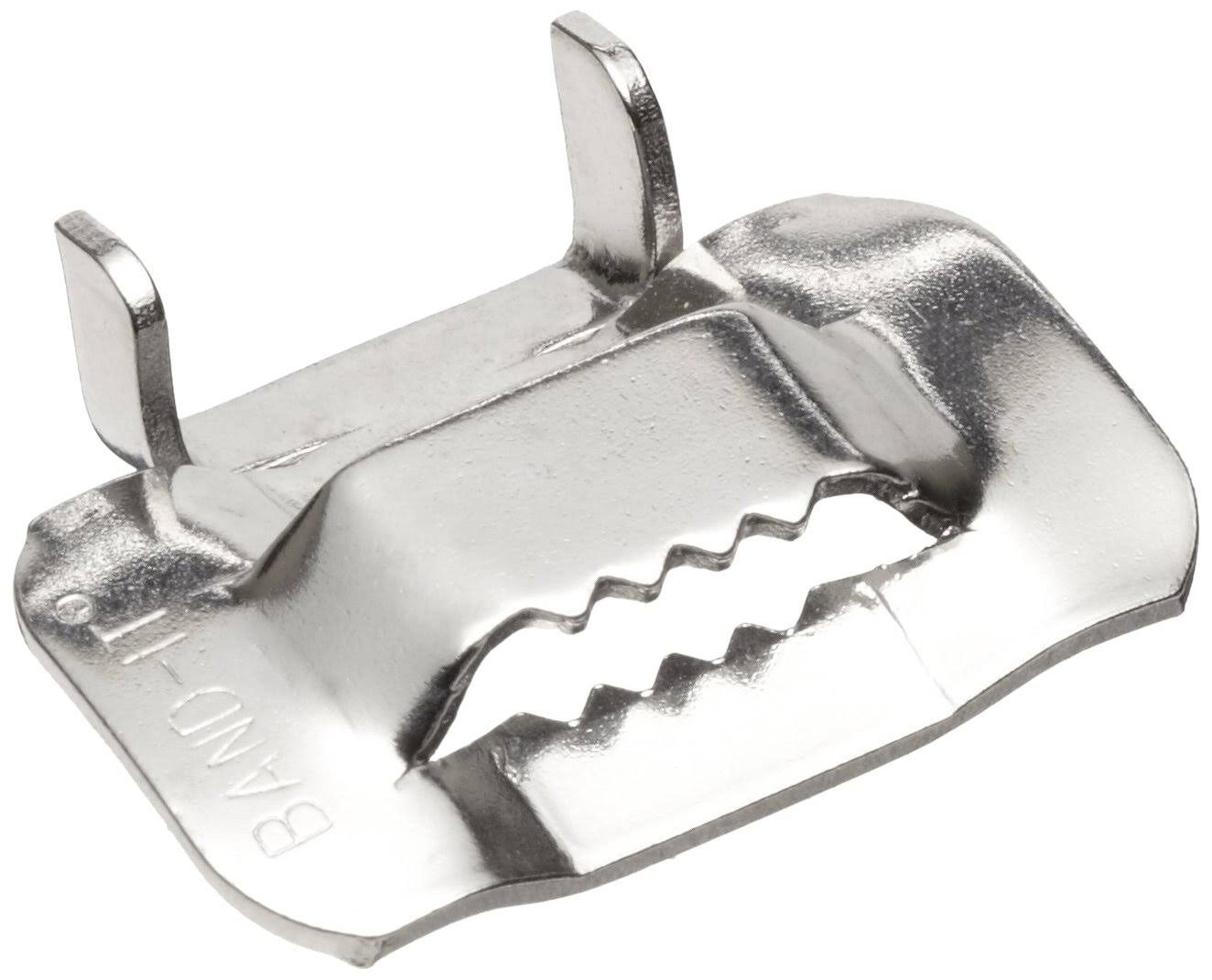 316 Stainless Steel Ear-Lokt Buckle, 1.3cm Width, 100 per Box B24239