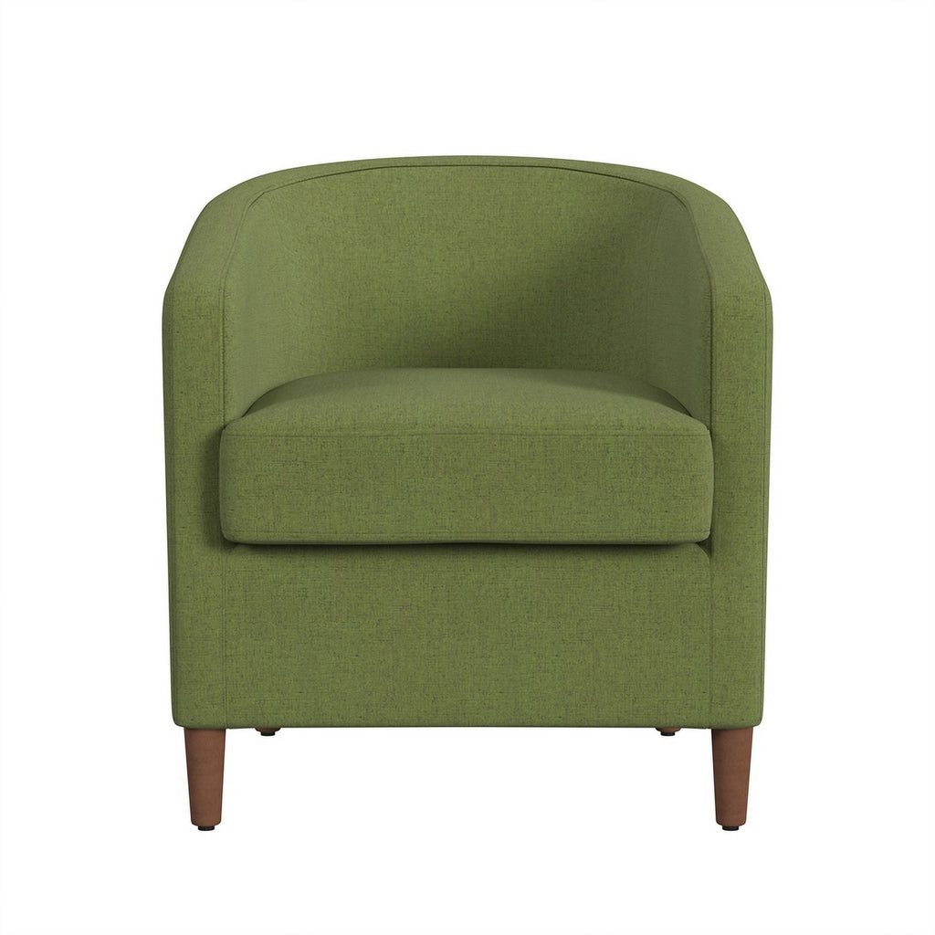 Olive Green Barrel Accent Chair A570735