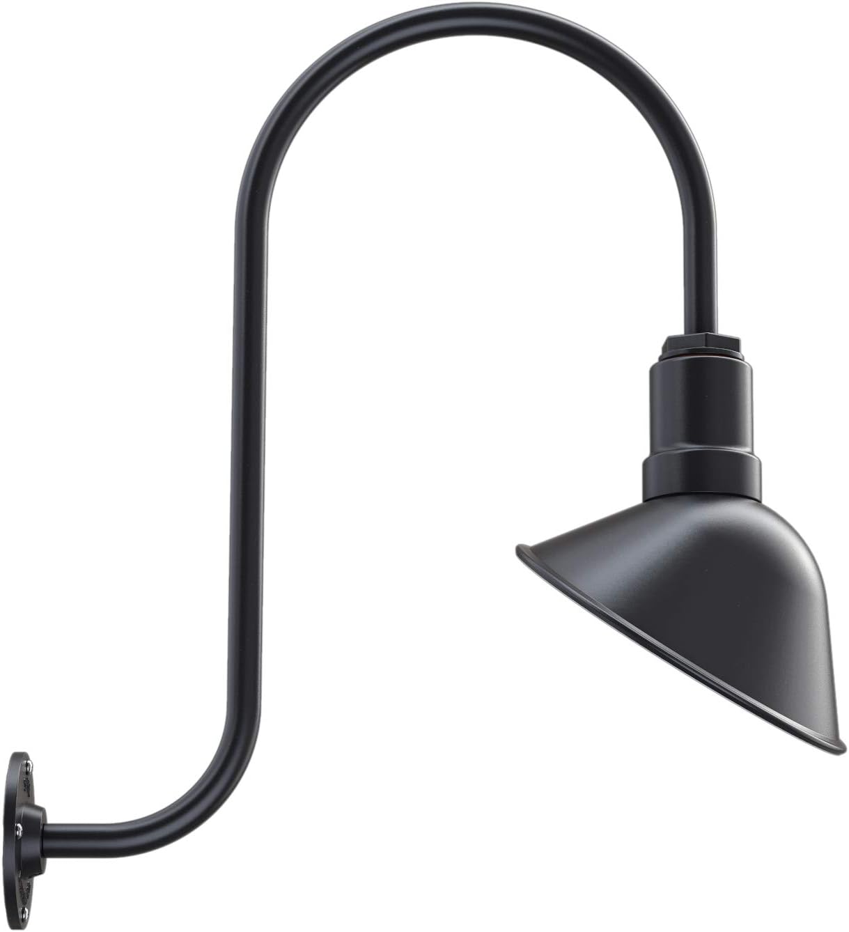Red 9 inch Dome 11 inch Gooseneck Store Sign Light A3922