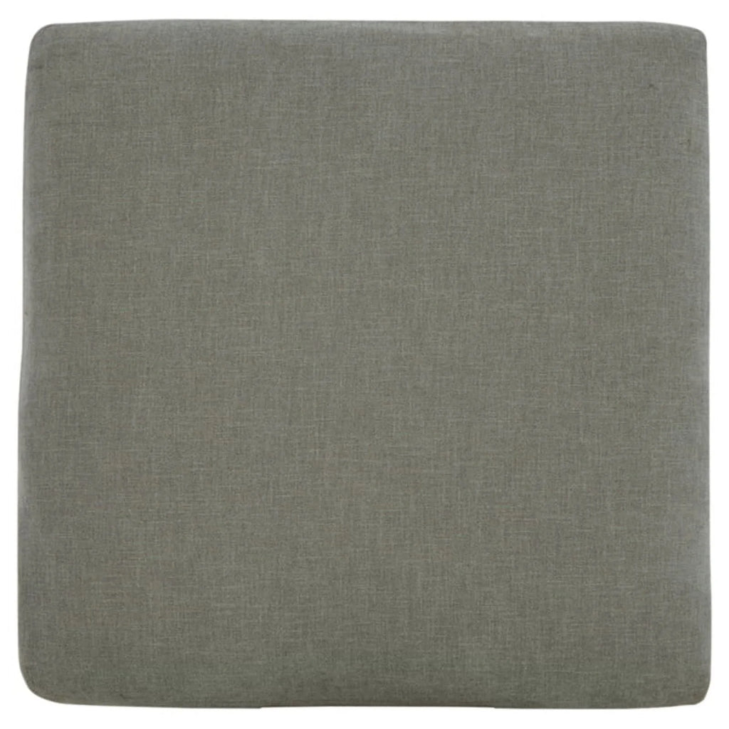 Gray & Black Fabric Oversized Accent Ottoman E3685