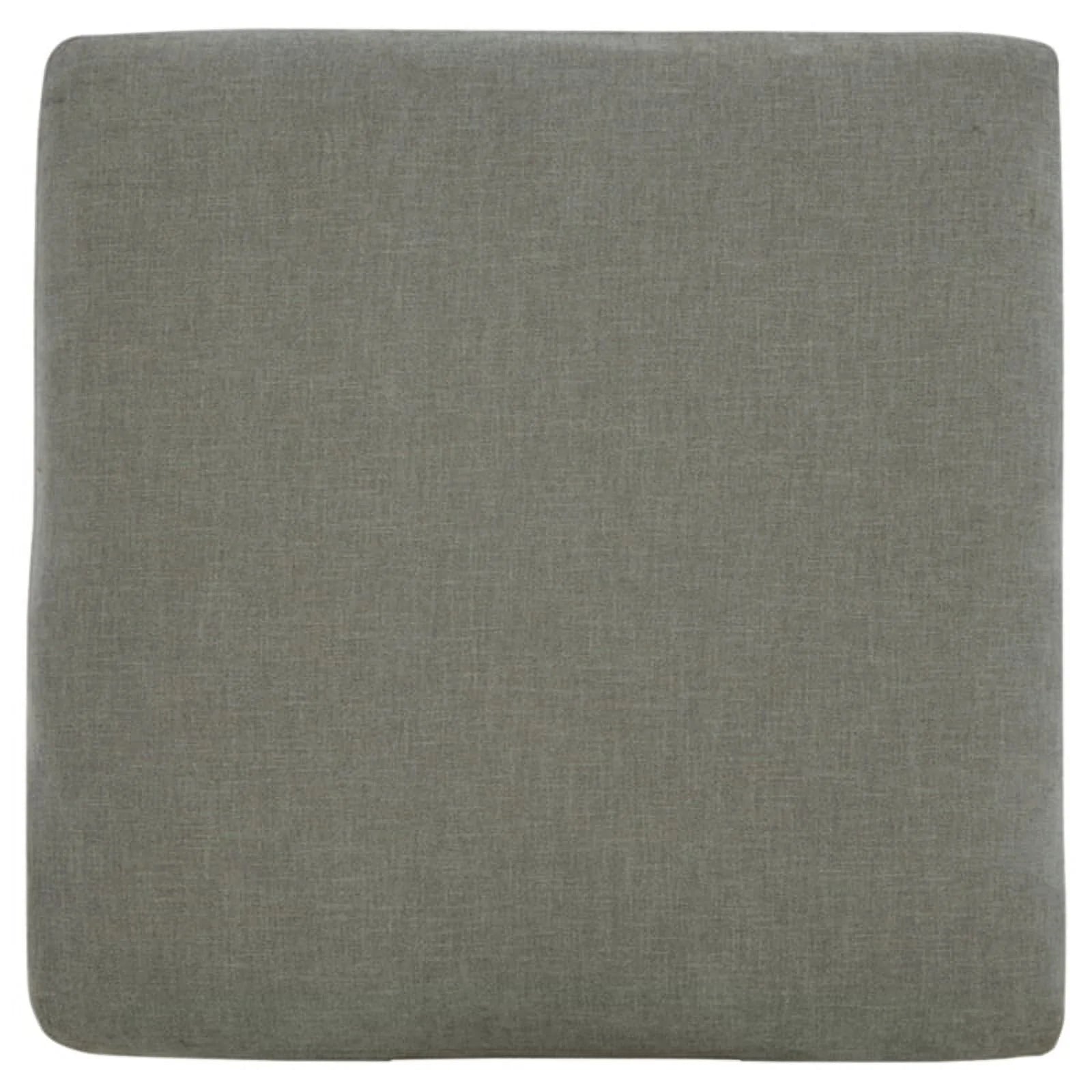 Gray & Black Fabric Oversized Accent Ottoman E3685