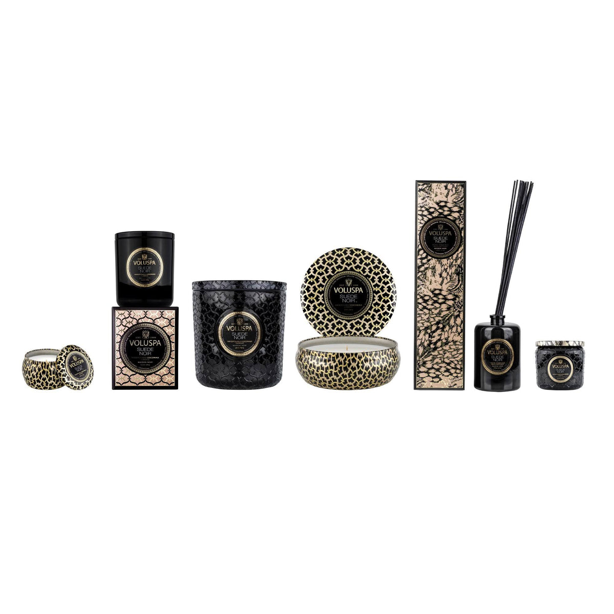 Black Suede Noir Luxe Candle E964340