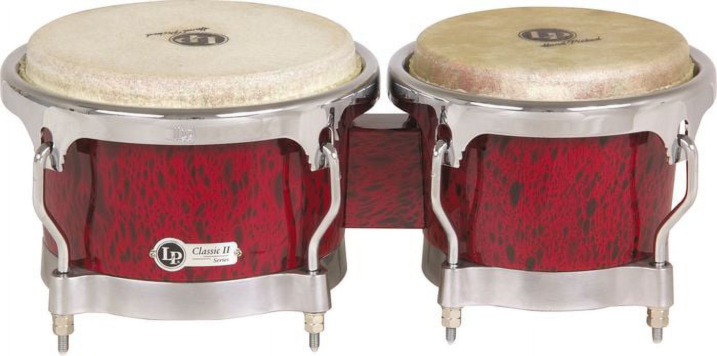 Red Lava Bongos With Chrome Hardware H453