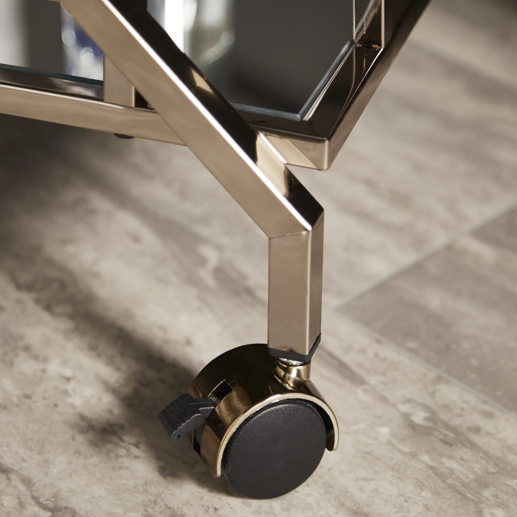 Champagne Gold Bar Cart N167