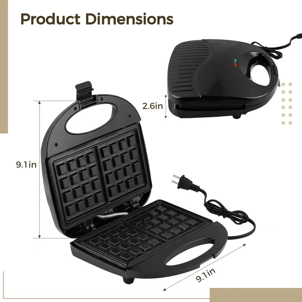 Nonstick Waffle Maker with Indicator Lights I1012
