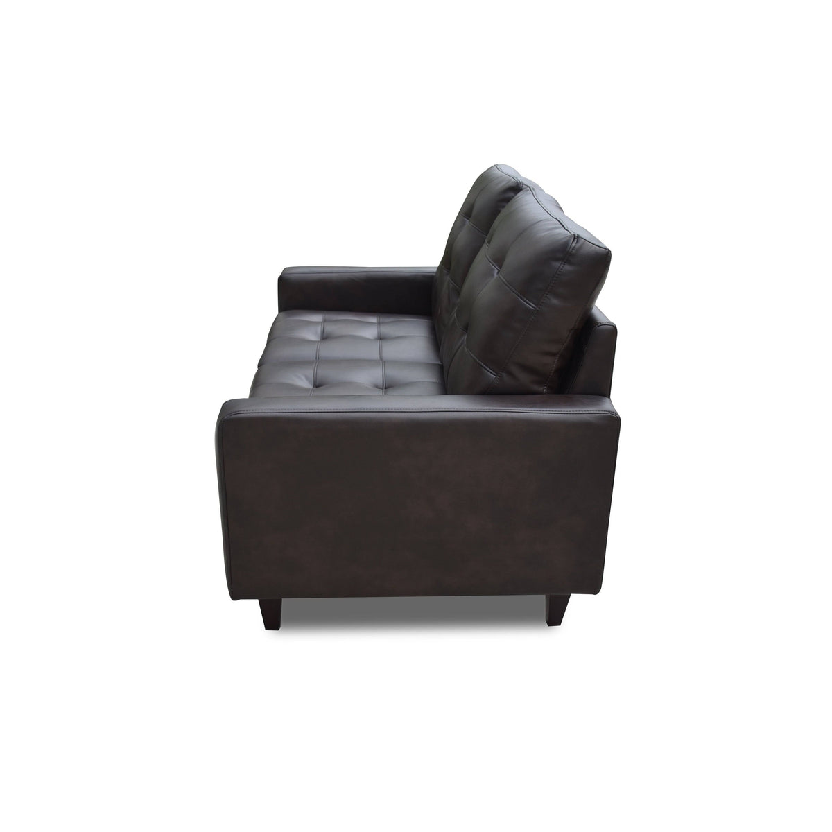 Espresso Leather-Gel Loveseat G223048