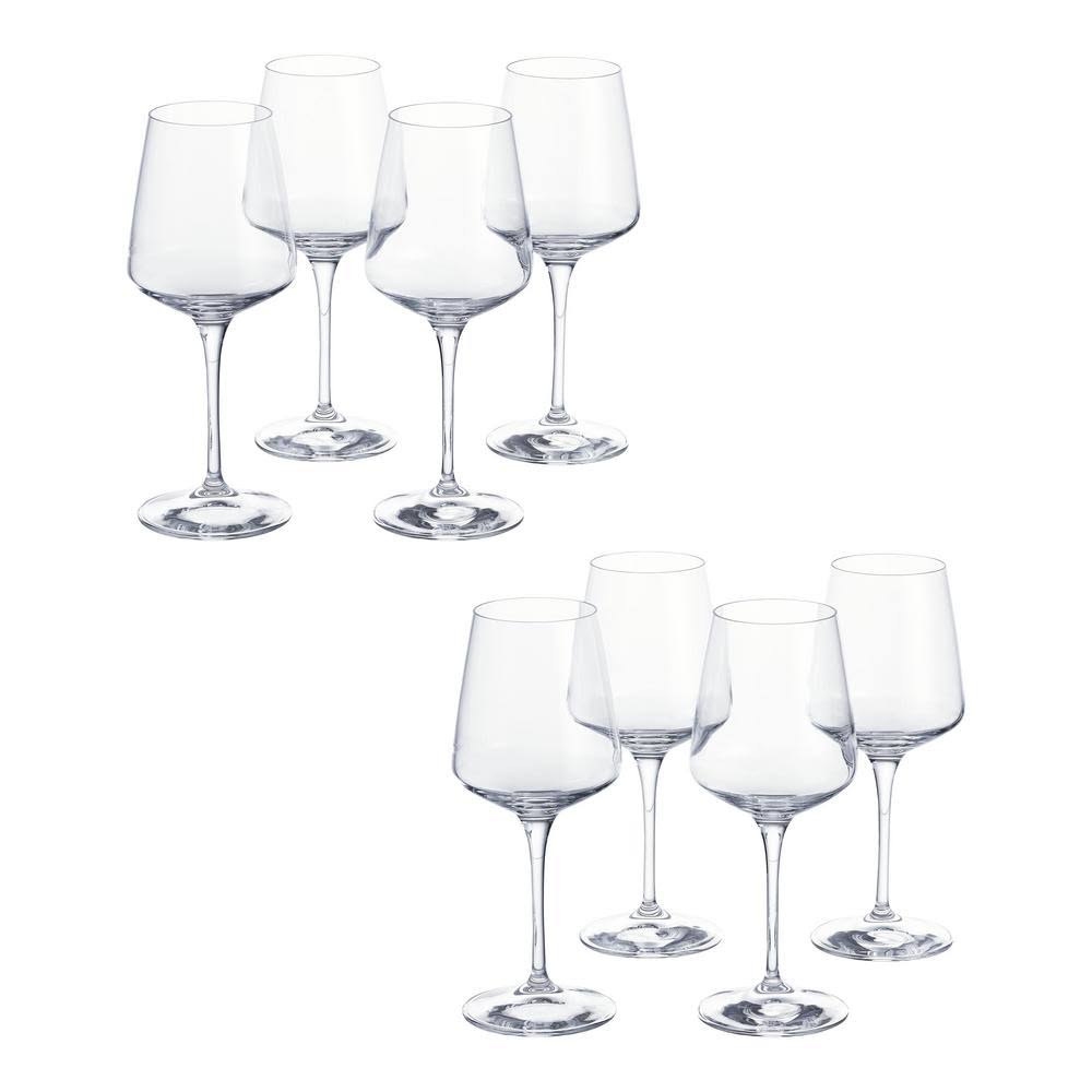 15.5 fl. oz. Lead-Free Crystal White Wine Glasses Set of 8 B391936