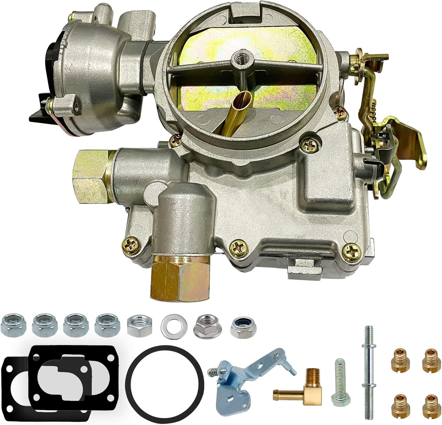 Marine Carburetor 2 Barrel Electric Choke with Jets and Gaskets J5162