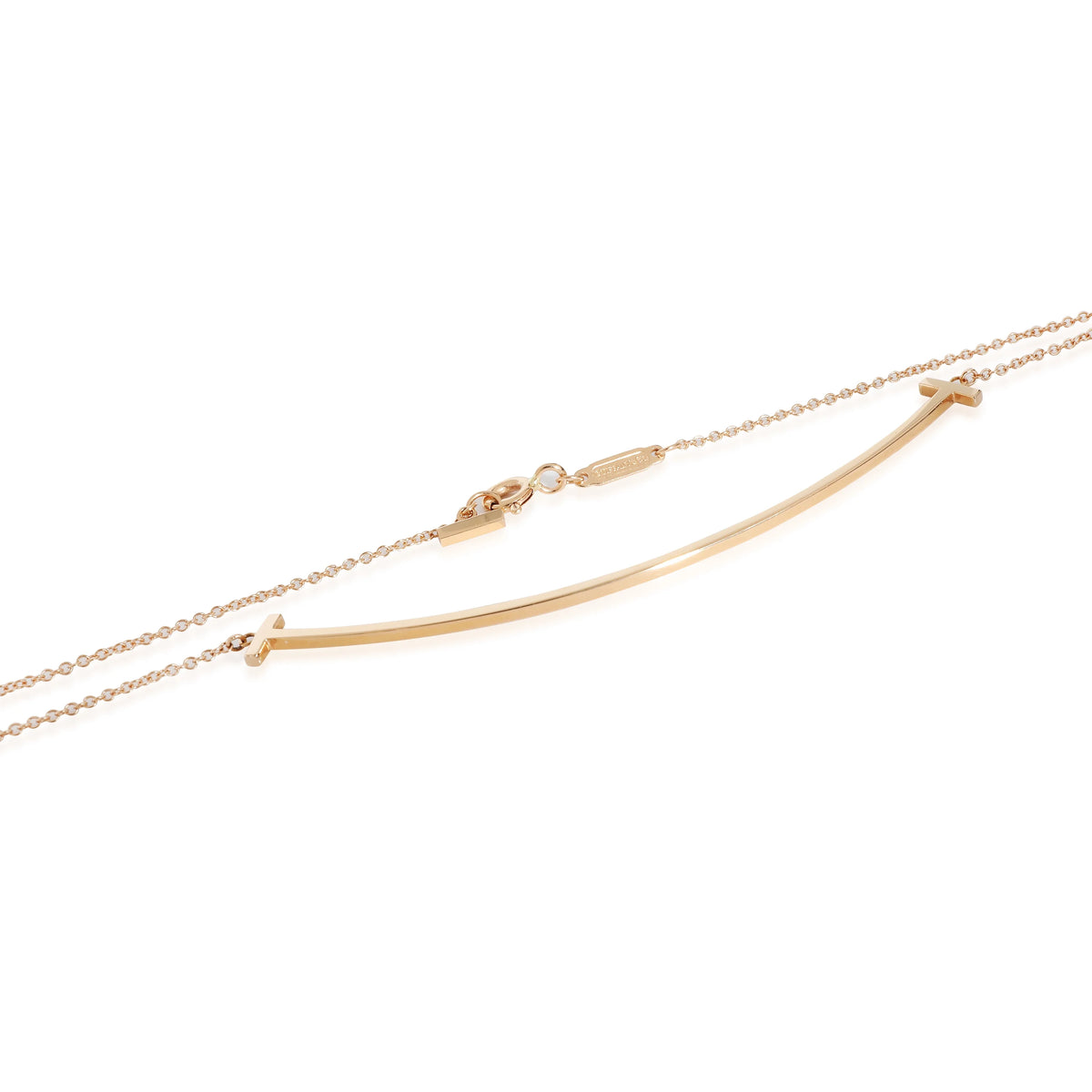 T Smile Pendant in Rose Gold, Large Pre-Owned T864301