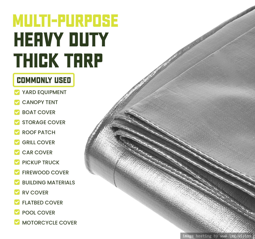 8 Mil Heavy Duty Waterproof Tarp 20′ X 30′Ft W70807