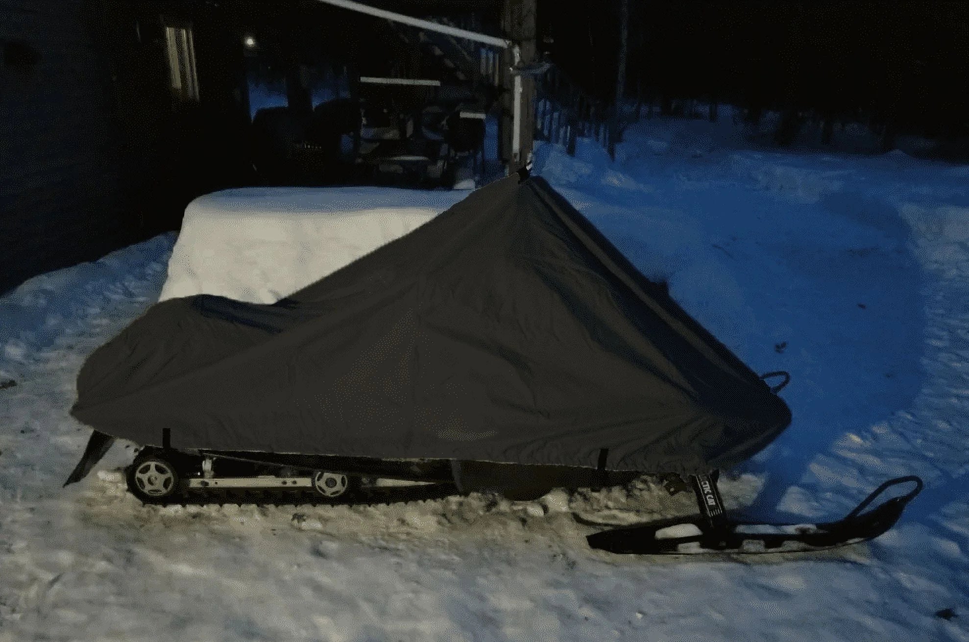 200 Denier All Black Snowmobile Cover X97860