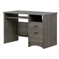 Desk and 1 Printer Cabinet Gray Maple G9896
