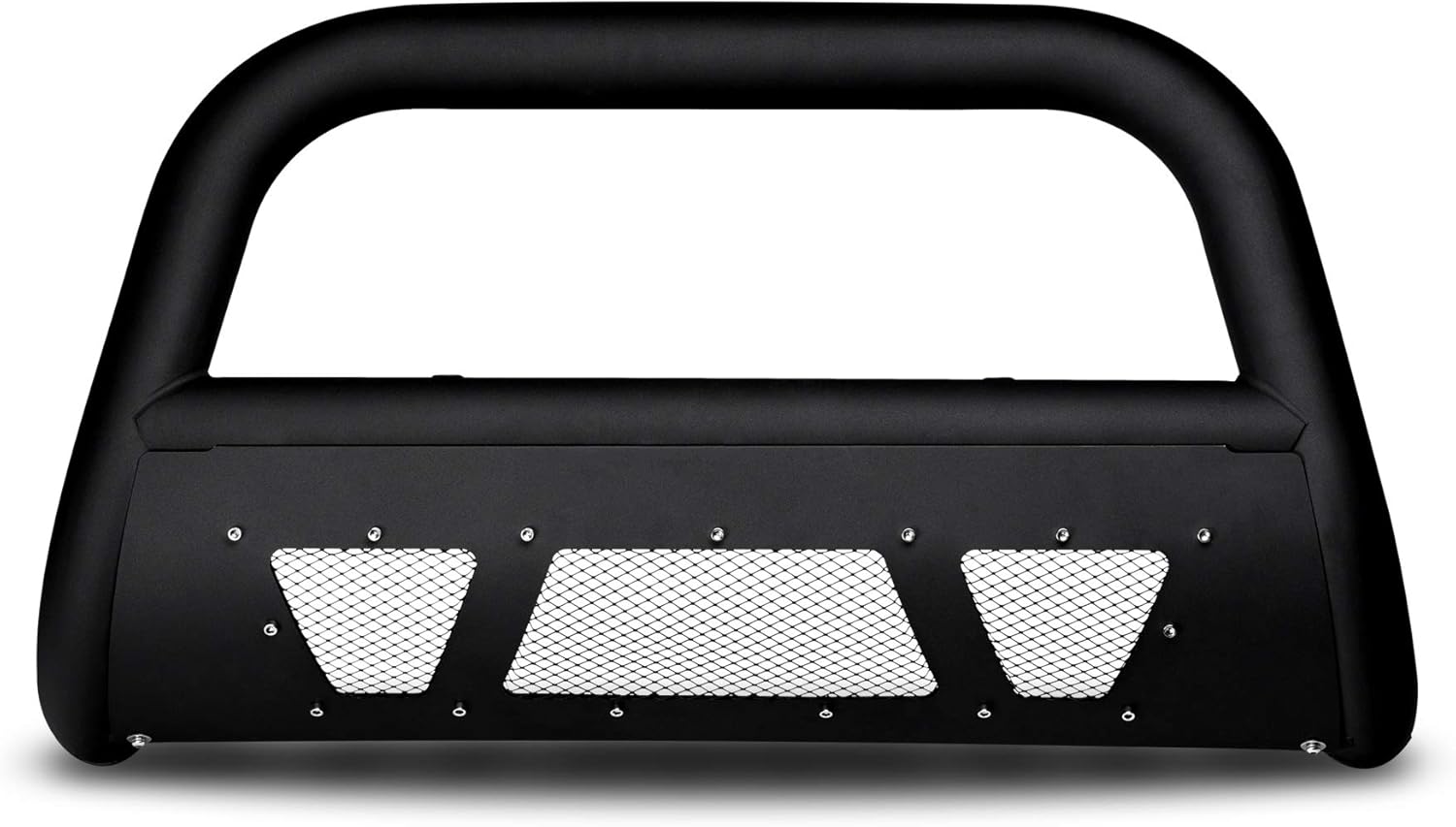 Matte Black Bull Bar with Mesh Skid Plate H5661