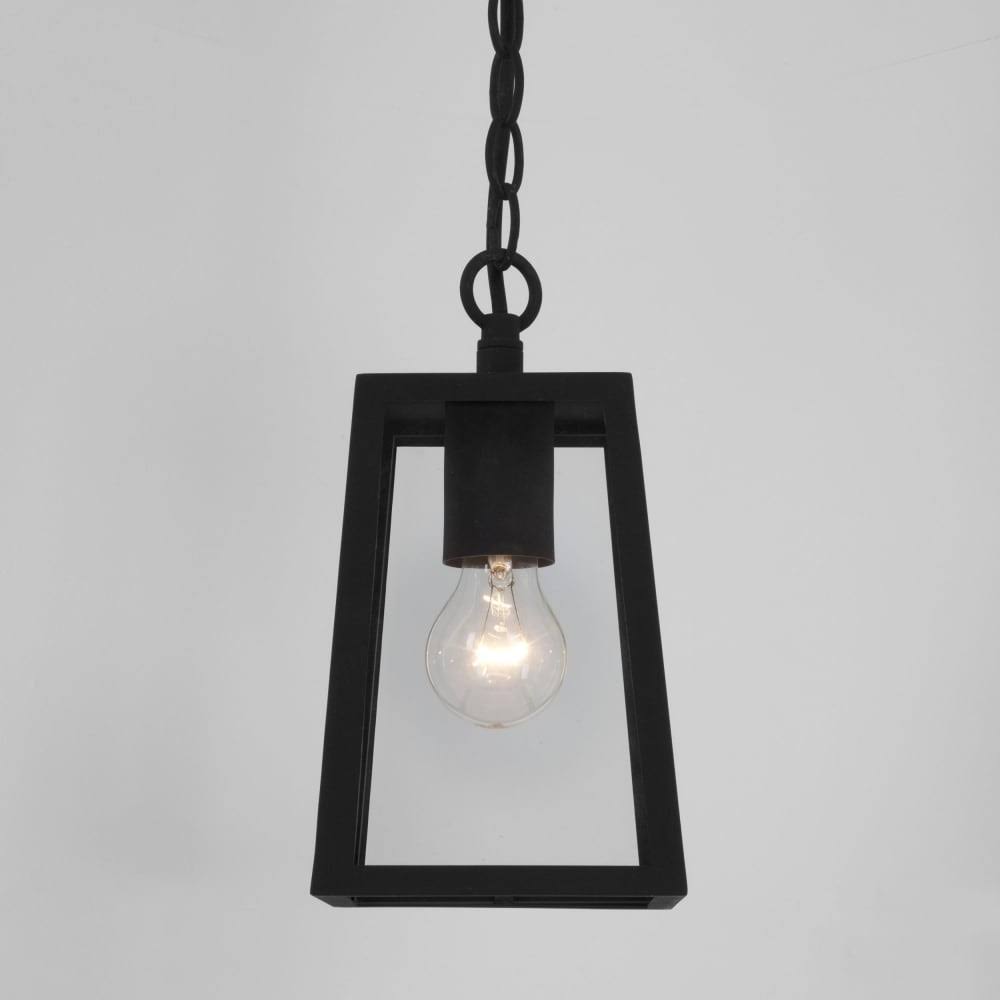 Black Outdoor Pendant Lantern Lighting Q724334
