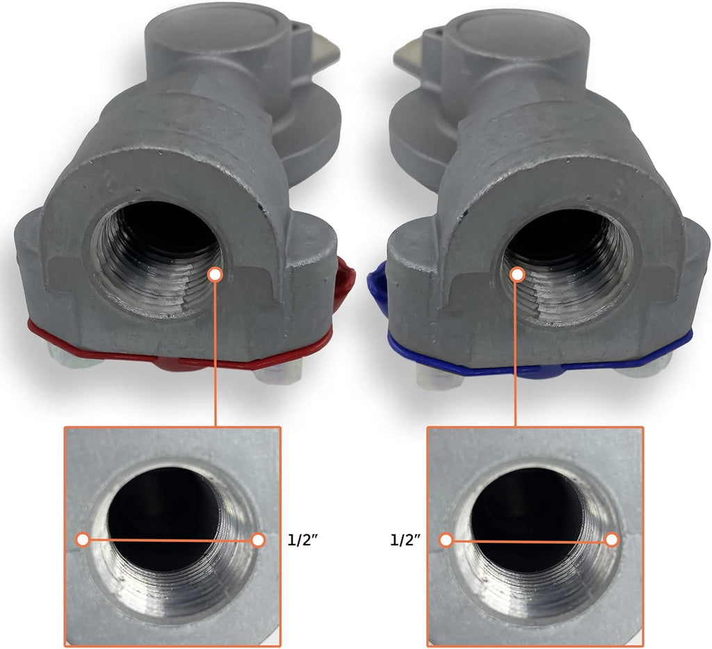 5 Emergency Glad Hands and 5 Standard Service Gladhands Pack of 2 F310911