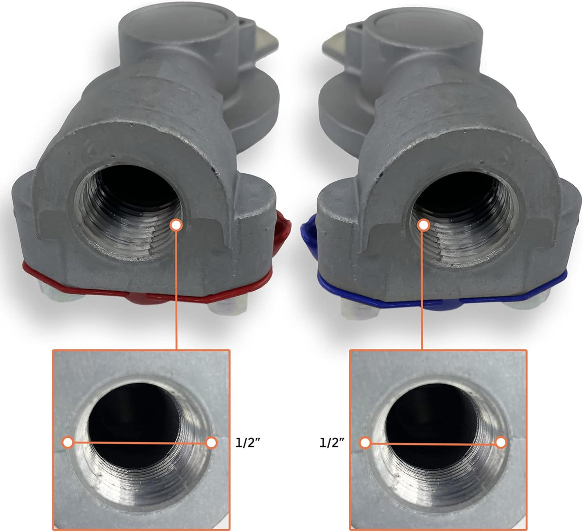 5 Emergency Glad Hands and 5 Standard Service Gladhands Pack of 2 F310911